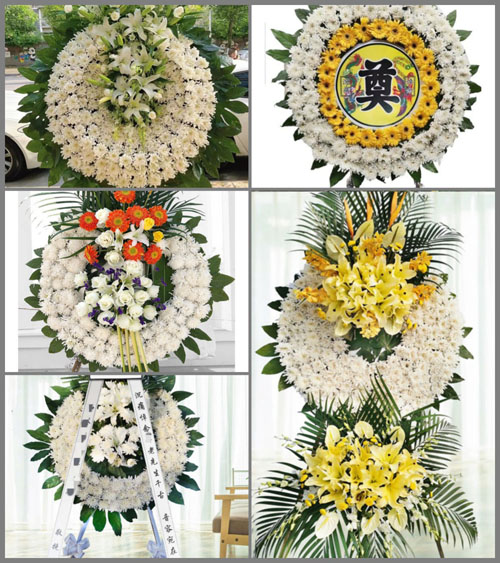 福建福州连江县凤城镇绿茵村花圈速递